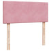 Pat box spring cu saltea, roz, 120x200 cm, catifea - WALTI WALTI