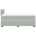 Pat continental cu saltea, gri deschis, 120x200 cm, catifea - WALTI WALTI