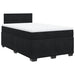 Pat box spring cu saltea, negru, 120x200 cm, catifea - WALTI WALTI