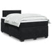 Pat box spring cu saltea, negru, 120x200 cm, catifea - WALTI WALTI