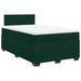 Pat box spring cu saltea, verde închis, 120x200 cm, catifea - WALTI WALTI