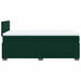 Pat box spring cu saltea, verde închis, 120x200 cm, catifea - WALTI WALTI