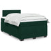 Pat box spring cu saltea, verde închis, 120x200 cm, catifea - WALTI WALTI