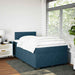 Pat box spring cu saltea, albastru, 120x200 cm, catifea - WALTI WALTI
