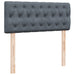 Pat box spring cu saltea, gri închis, 120x200 cm, catifea - WALTI WALTI