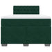 Pat box spring cu saltea, verde închis, 120x200 cm, catifea - WALTI WALTI