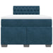 Pat box spring cu saltea, albastru, 120x200 cm, catifea - WALTI WALTI