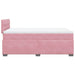 Pat box spring cu saltea, roz, 120x200 cm, catifea - WALTI WALTI