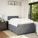 Pat box spring cu saltea, gri închis, 120x200 cm, catifea - WALTI WALTI
