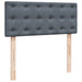 Pat box spring cu saltea, gri închis, 120x200 cm, catifea - WALTI WALTI