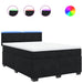 Pat box spring cu saltea, negru, 140x190 cm, catifea - WALTI WALTI