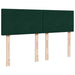 Pat box spring cu saltea, verde închis, 140x190 cm, catifea - WALTI WALTI