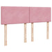 Pat box spring cu saltea, roz, 140x190 cm, catifea - WALTI WALTI