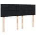 Pat box spring cu saltea, negru, 140x190 cm, catifea - WALTI WALTI