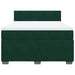 Pat box spring cu saltea, verde închis, 140x190 cm, catifea - WALTI WALTI
