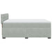 Pat box spring cu saltea, gri deschis, 140x190 cm, catifea - WALTI WALTI
