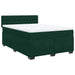 Pat box spring cu saltea, verde închis, 140x190 cm, catifea - WALTI WALTI