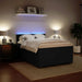 Pat box spring cu saltea, negru, 140x200 cm, catifea - WALTI WALTI