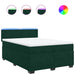 Pat box spring cu saltea, verde închis, 140x200 cm, catifea - WALTI WALTI