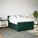 Pat box spring cu saltea, verde închis, 140x200 cm, catifea - WALTI WALTI