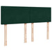 Pat box spring cu saltea, verde închis, 140x200 cm, catifea - WALTI WALTI