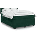 Pat box spring cu saltea, verde închis, 140x200 cm, catifea - WALTI WALTI