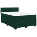 Pat box spring cu saltea, verde închis, 140x200 cm, catifea - WALTI WALTI