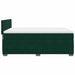 Pat box spring cu saltea, verde închis, 140x200 cm, catifea - WALTI WALTI