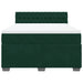 Pat box spring cu saltea, verde închis, 140x200 cm, catifea - WALTI WALTI