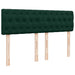 Pat box spring cu saltea, verde închis, 140x200 cm, catifea - WALTI WALTI