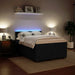 Pat box spring cu saltea, negru, 140x200 cm, catifea - WALTI WALTI