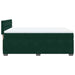Pat box spring cu saltea, verde închis, 140x200 cm, catifea - WALTI WALTI
