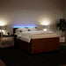 Pat box spring cu saltea, roz, 140x200 cm, catifea - WALTI WALTI