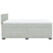 Pat box spring cu saltea, gri deschis, 160x200 cm, catifea - WALTI WALTI