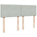 Pat box spring cu saltea, gri deschis, 160x200 cm, catifea - WALTI WALTI