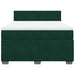Pat box spring cu saltea, verde închis, 160x200 cm, catifea - WALTI WALTI