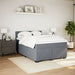 Pat box spring cu saltea, gri închis, 160x200 cm, catifea - WALTI WALTI