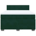 Pat box spring cu saltea, verde închis, 160x200 cm, catifea - WALTI WALTI