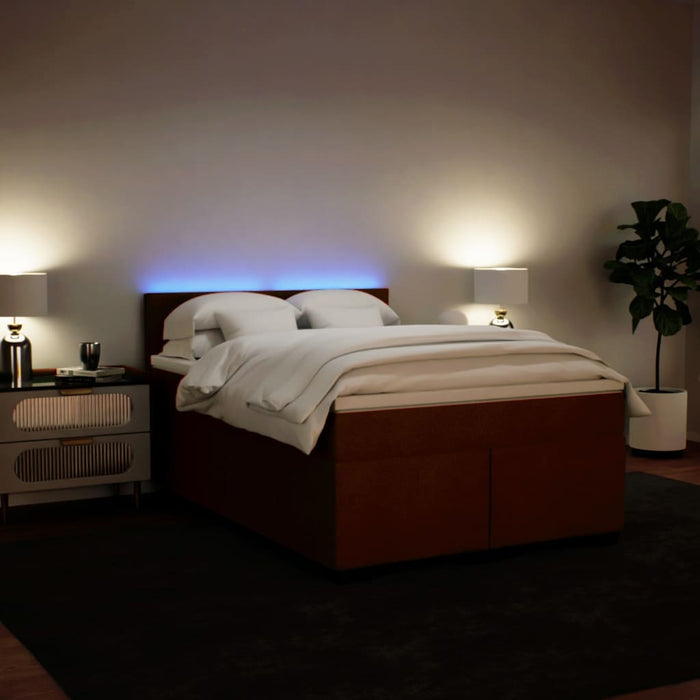 Pat box spring cu saltea, roz, 160x200 cm, catifea - WALTI WALTI