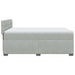 Pat box spring cu saltea, gri deschis, 160x200 cm, catifea - WALTI WALTI