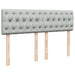 Pat box spring cu saltea, gri deschis, 160x200 cm, catifea - WALTI WALTI