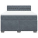 Pat box spring cu saltea, gri închis, 160x200 cm, catifea - WALTI WALTI