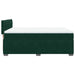 Pat box spring cu saltea, verde închis, 160x200 cm, catifea - WALTI WALTI