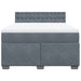 Pat box spring cu saltea, gri închis, 160x200 cm, catifea - WALTI WALTI