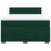 Pat box spring cu saltea, verde închis, 160x200 cm, catifea - WALTI WALTI