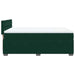 Pat box spring cu saltea, verde închis, 160x200 cm, catifea - WALTI WALTI