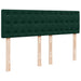 Pat box spring cu saltea, verde închis, 160x200 cm, catifea - WALTI WALTI