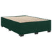 Pat box spring cu saltea, verde închis, 160x200 cm, catifea - WALTI WALTI