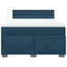 Pat box spring cu saltea, albastru, 160x200 cm, catifea - WALTI WALTI