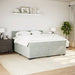 Pat box spring cu saltea, gri deschis, 180x200 cm, catifea - WALTI WALTI